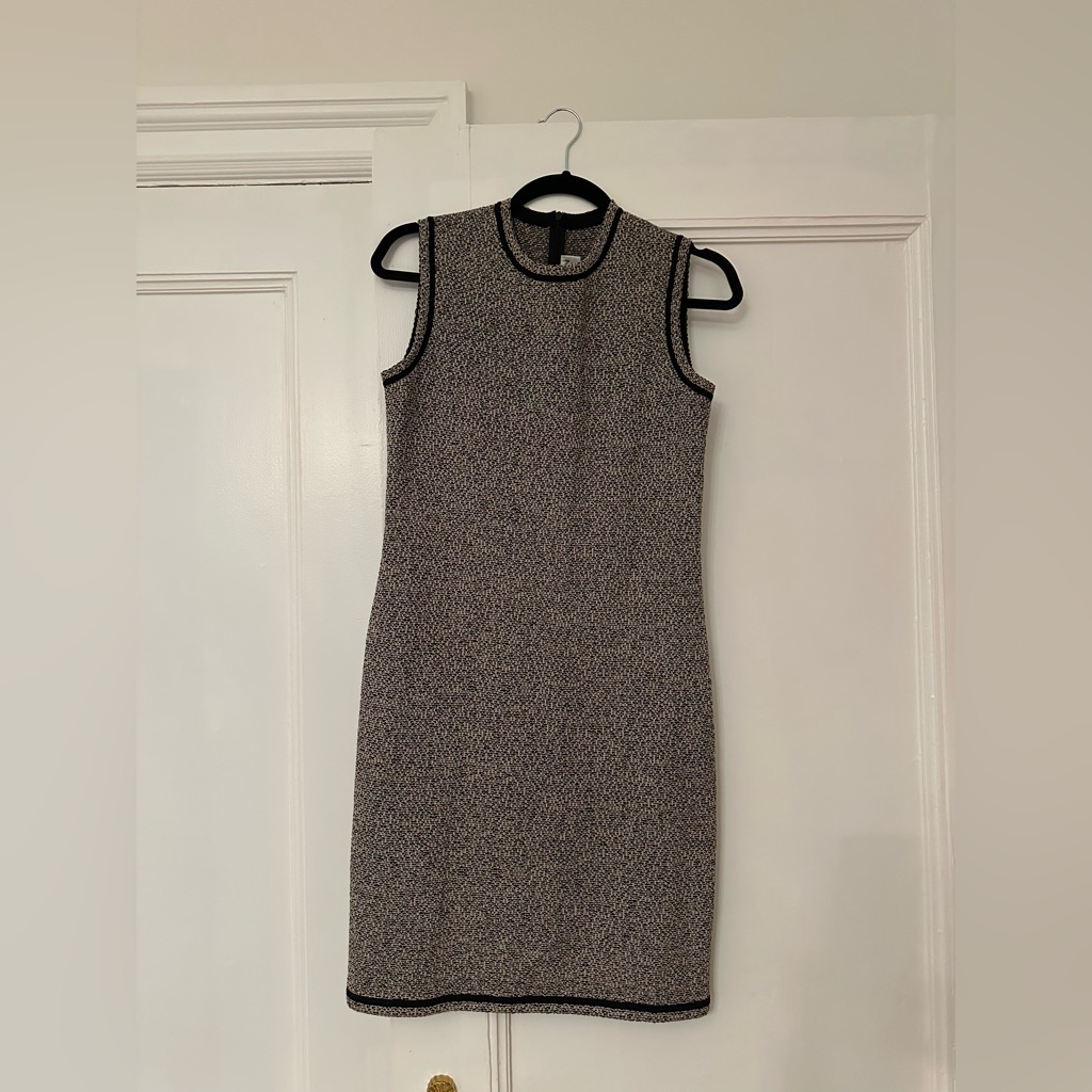 St. John Black Sheath Mini Dress Size 4